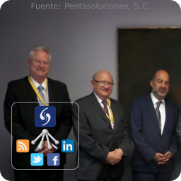 Peter Petersen, Presidente del Capítulo México del Instituto de Iluminación; Rafael Nava, Presidente de COMENOR y Odón de Buen, Director General de CONUEE