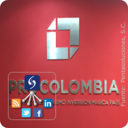 Logotipo de la Agregaduría Comercial Procolombia de la Embajada de Colombia en México