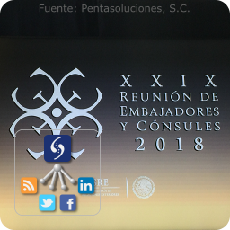 Logotipo de la 29a Reunión de Embajadores y Cónsules de México